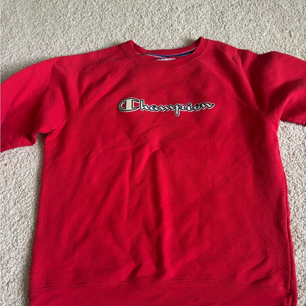 Champion Red Crewneck